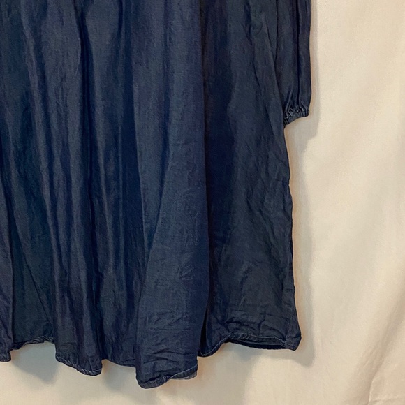 Blue Denim High Neck Top - Picture 5 of 11